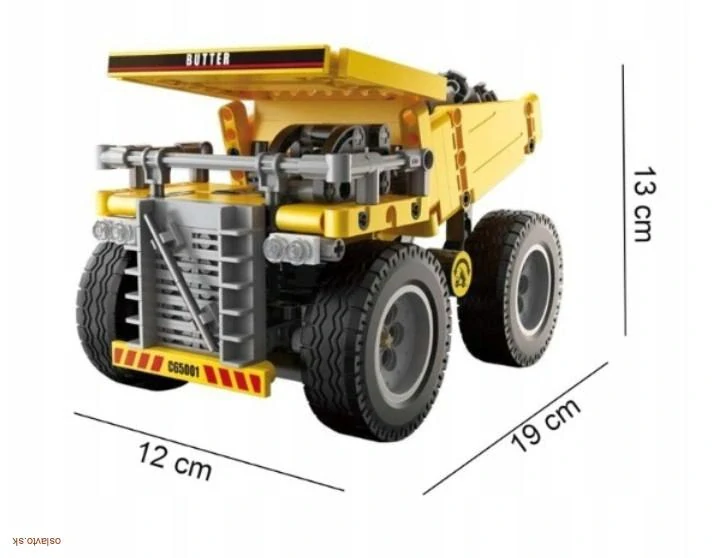 CaDa stavebnica kocky - nákladné auto sklápač Heavy Duty Truck 372 dielov