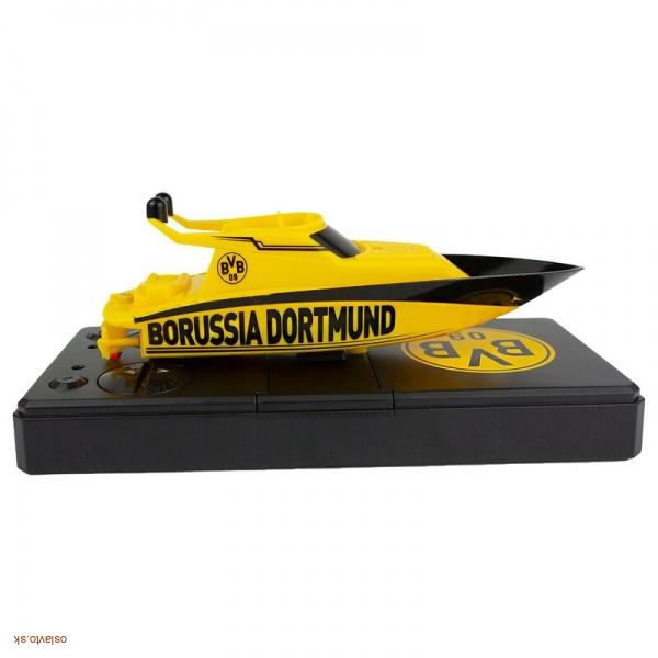 RC model závodná mini jachta- Borussia Dortmund