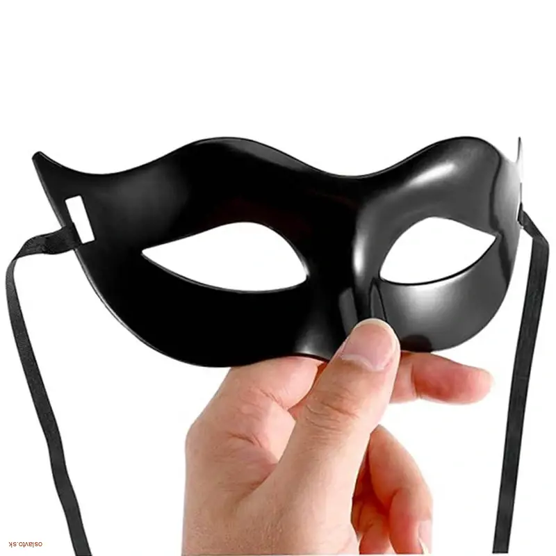 Maska škraboška čierna