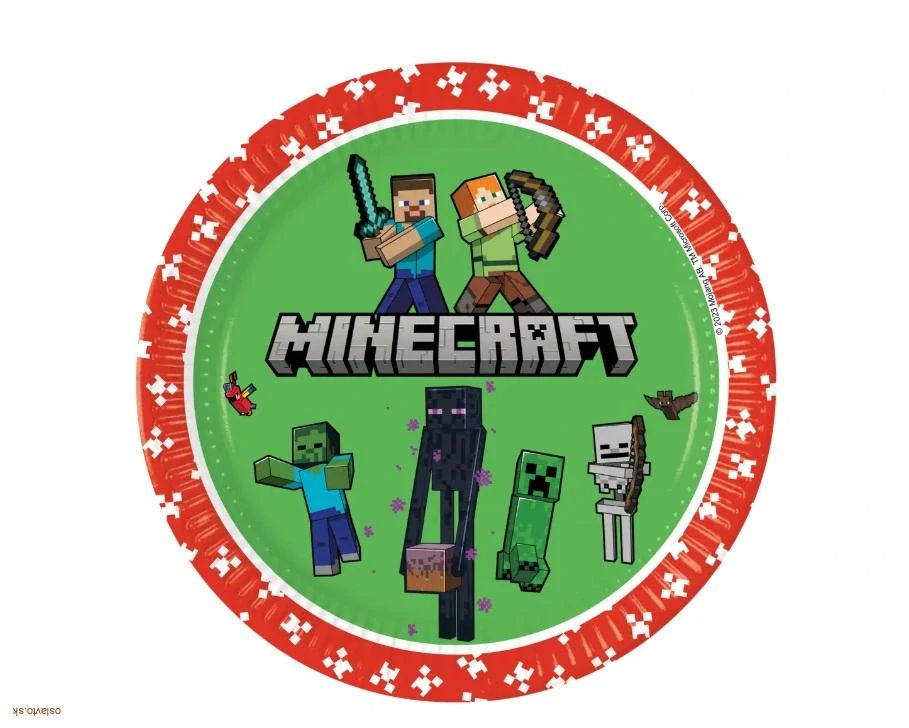 PAPIEROVÉ TANIERE / EKO / MINECRAFT  23 CM - 8 KS