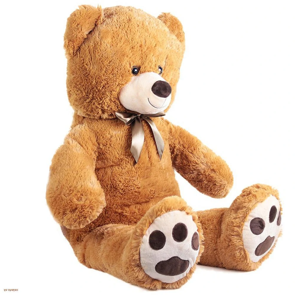 VEĽKÝ PLYŠOVÝ MEDVEĎ / 100 CM HNEDÝ