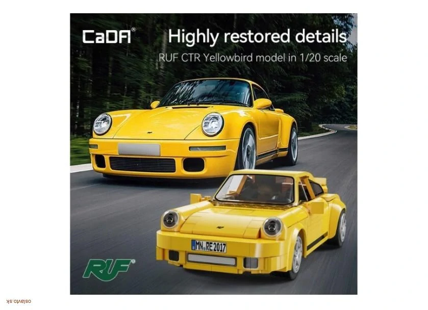 RC stavebnica - CaDA RUF CTR 2017 Yellowbird 222 dielov