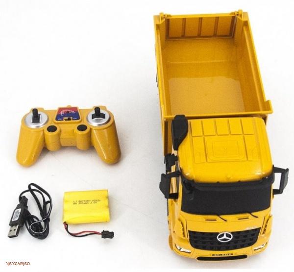 RC model - Sklápač Mercedes-Benz Arocs 1:26, 2,4 Ghz