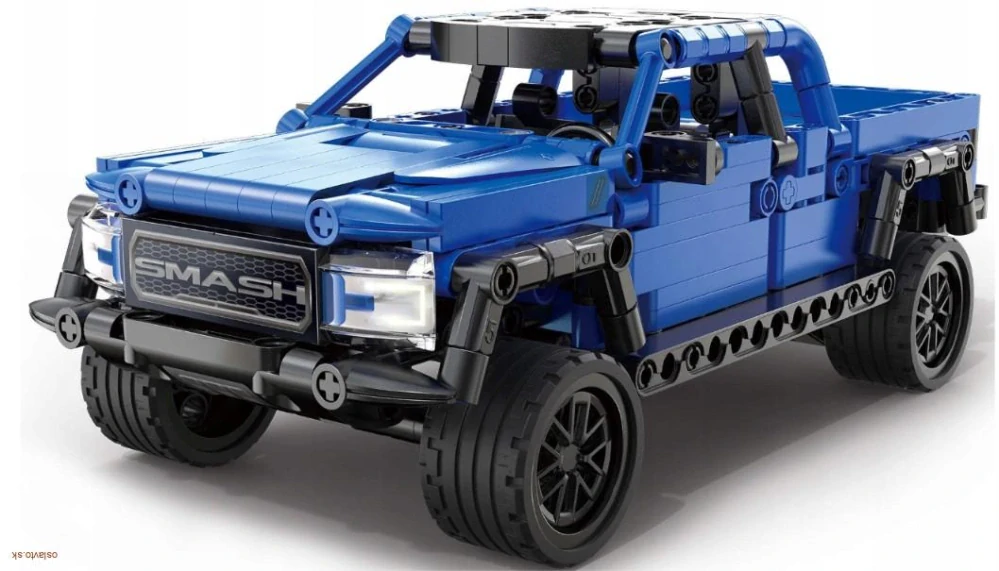 Stavebnica CaDA kocky  terénne auto Off Roader Pull-Back 390 dielov