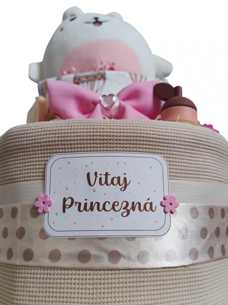 PLIENKOVÁ TORTA PRE DIEVČATKO- VITAJ PRINCEZNÁ
