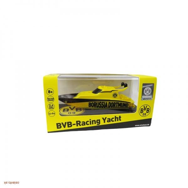 RC model závodná mini jachta- Borussia Dortmund