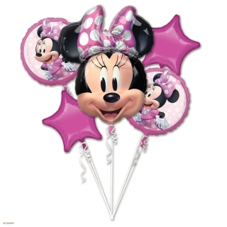 SADA FÓLIOVÝCH BALÓNIKOV MINNIE MOUSE - 5 KS